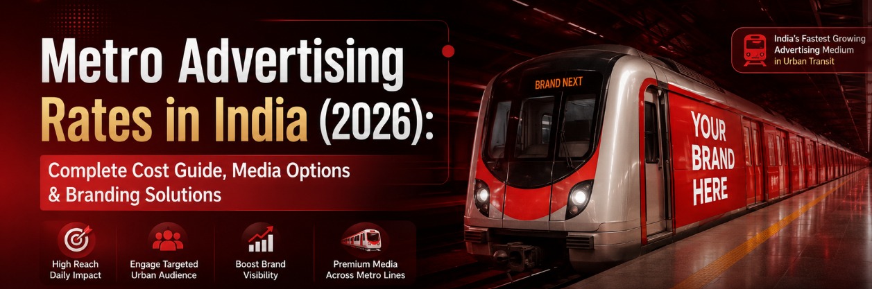 Metro Advertising Rates in India (2026): Complete Cost Guide, Media Options & Branding Solutions